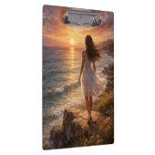 Sunset Ocean Oil Painting Clipboard クリップボード (右)