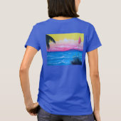 Sunset Ocean Orchids Tシャツ (裏面)