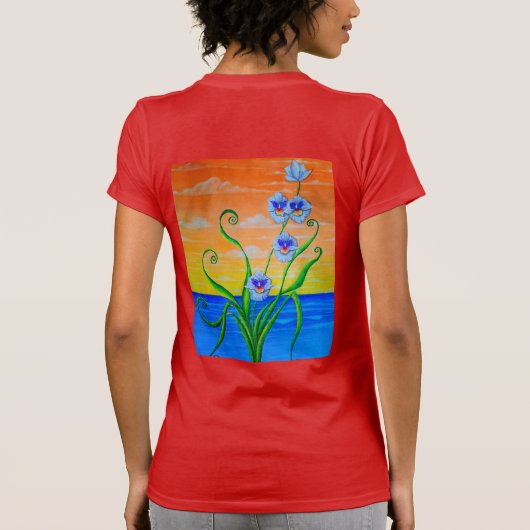 Sunset Ocean Tシャツ (裏面)