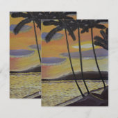Sunset of Tropical Sceneはがき シーズンカード (正面/裏面)