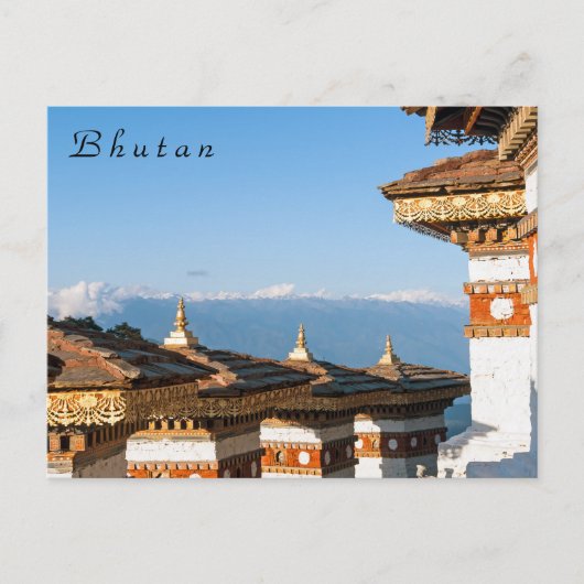 Sunset on Dochula Pass - Bhutan, Himalaya ポストカード (正面)