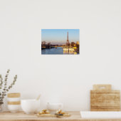 Sunset on Eiffel tower and Pont Rouelle - Paris ポスター (キッチン)