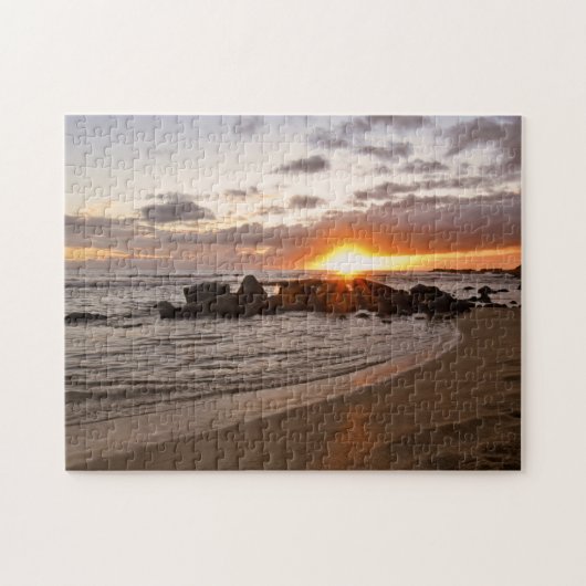 Sunset on Kauaii – ハワイ – 11x14 - 252 pc ジグソーパズル (横)