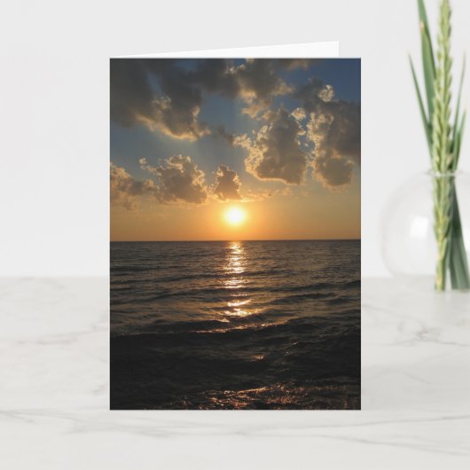Sunset on Lake Superior Greeting Card カード (正面)