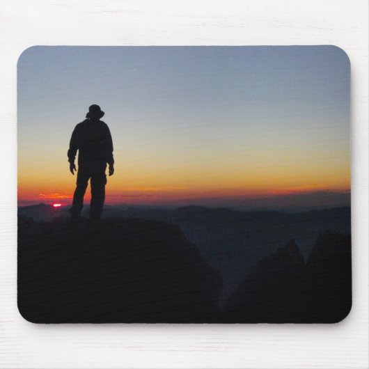 Sunset on Mt Whitney - John Muir Trail マウスパッド (正面)