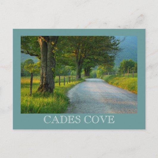 Sunset on Sparks Lane - Cades Coveはがき ポストカード (正面)