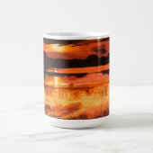 Sunset on the Everglades, by Gary Poling コーヒーマグカップ (中央)