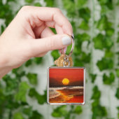 Sunset on the Pacific, by Gary Poling キーホルダー (手)