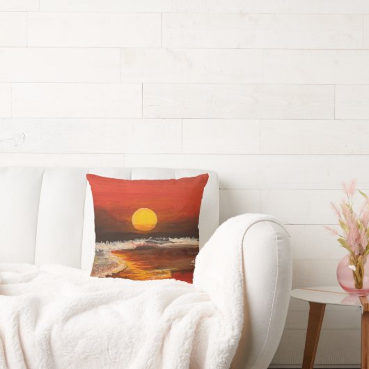 Sunset on the Pacific, by Gary Poling クッション (ソファ)