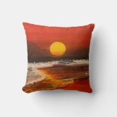 Sunset on the Pacific, by Gary Poling クッション (正面)