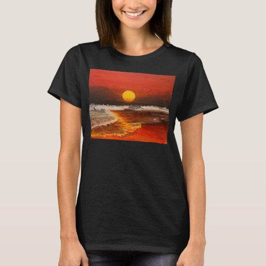 Sunset on the Pacific, by Gary Poling Tシャツ (正面)
