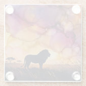 Sunset on the Savanna ガラスコースター (裏面)