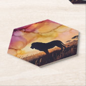 Sunset on the Savanna ペーパーコースター (アングル)