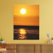 Sunset on the Sea キャンバスプリント (インサイチュ (リビング))