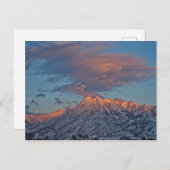 Sunset on the Wasatch Range – ユタ葉書 ポストカード (正面/裏面)