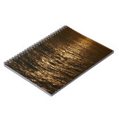 Sunset on the Water抽象芸術写真 ノートブック (左側)