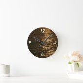 Sunset on the Water抽象芸術写真 ラウンド壁時計 (ホーム)