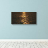 Sunset on the Water抽象芸術海撮影 キャンバスプリント (インサイチュ (ウッドフロア))