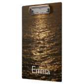 Sunset on the Water抽象芸術海撮影 クリップボード (左)