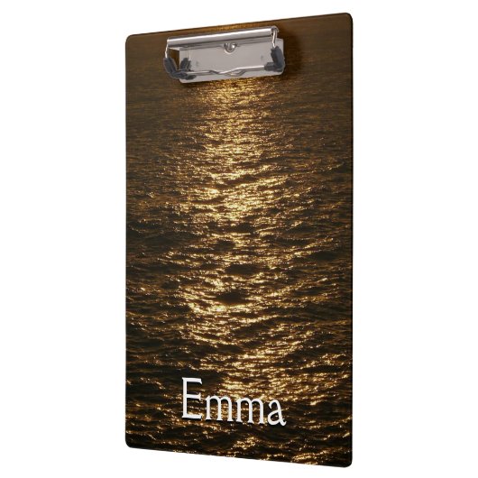 Sunset on the Water抽象芸術海撮影 クリップボード (左)