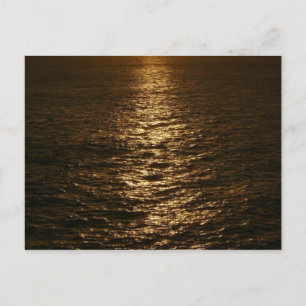 Sunset on the Water抽象芸術海撮影 ポストカード