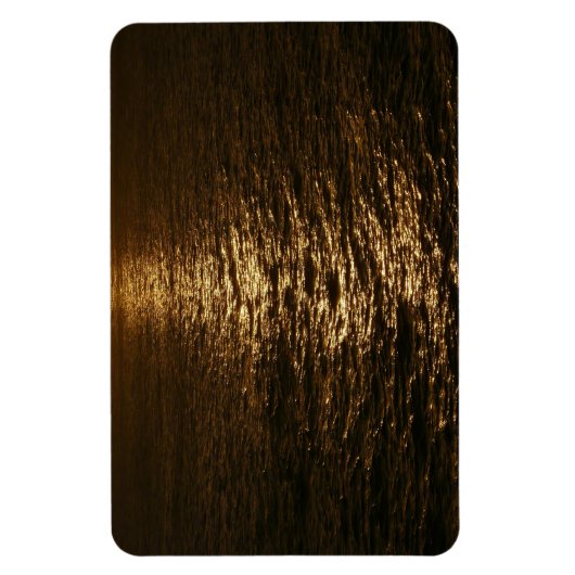 Sunset on the Water抽象芸術海撮影 マグネット (縦)