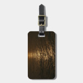 Sunset on the Water抽象芸術海撮影 ラゲッジタグ (正面縦)