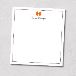 Sunset Orange Bow Border Script Custom Name Script ノートパッド