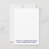 Sunset over a Mediterranean Harbour 招待状 (裏面)