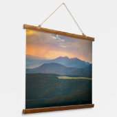 Sunset over Angel Fire, New Mexico 吊り下げ型タペストリー (傾斜あり)