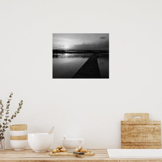 Sunset over Banks Channel ポスター (キッチン)