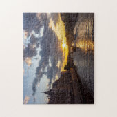 Sunset over Conciergerie – パリ，フランス ジグソーパズル (縦)
