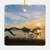 Sunset Over East Bay セラミックオーナメント (裏面)
