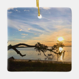 Sunset Over East Bay セラミックオーナメント