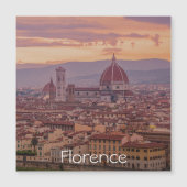 Sunset over Florence、Italy Magnet (正面)