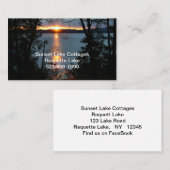 Sunset Over Forest Lake名刺 名刺 (正面/裏面)