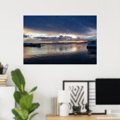 Sunset over Lake Dora Florida poster photograph ポスター (ホームオフィス)