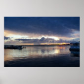 Sunset over Lake Dora Florida poster photograph ポスター (正面)