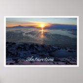 Sunset over McMurdo Sound, Antarctica ポスター (正面)