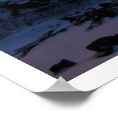 Sunset over McMurdo Sound, Antarctica ポスター (角)