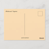 Sunset Over Richmond Virginia ポストカード (裏面)