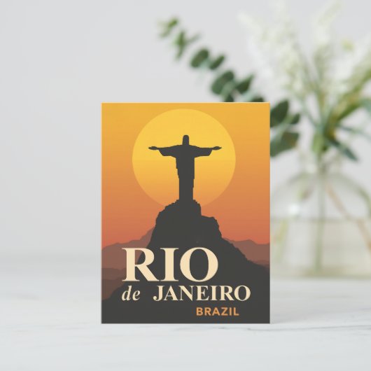 Sunset Over Rio de Janeiro ポストカード (スタンド正面)