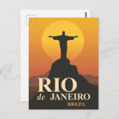 Sunset Over Rio de Janeiro ポストカード (正面/裏面)