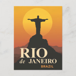 Sunset Over Rio de Janeiro ポストカード