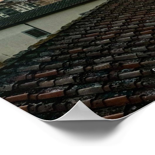 Sunset Over the Arno River, Florence Italy Poster ポスター (角)