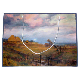 Sunset Over the Cotswold Hills (by Alfred Parsons) ラージペーパーバッグ