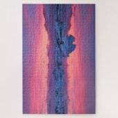 Sunset Over the Jokulsarlon Glacier Lagoon ジグソーパズル (縦)