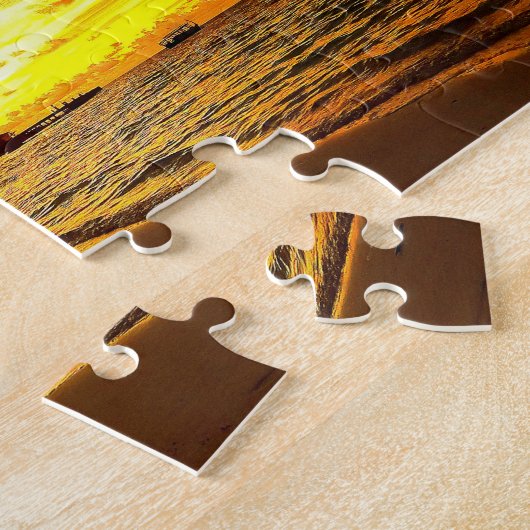 Sunset Over the Maldives ジグソーパズル (側面)