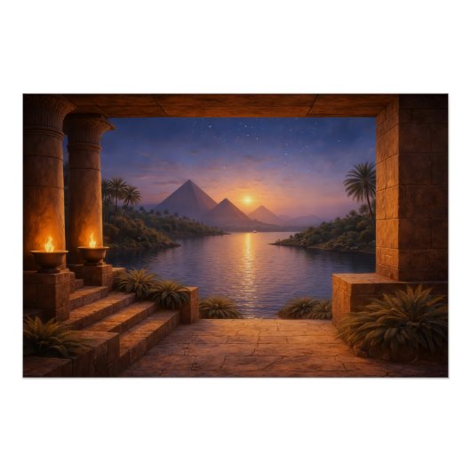 Sunset Over the Nile Poster ポスター (正面)