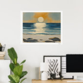 Sunset Over the Sea Poster ポスター (ホームオフィス)